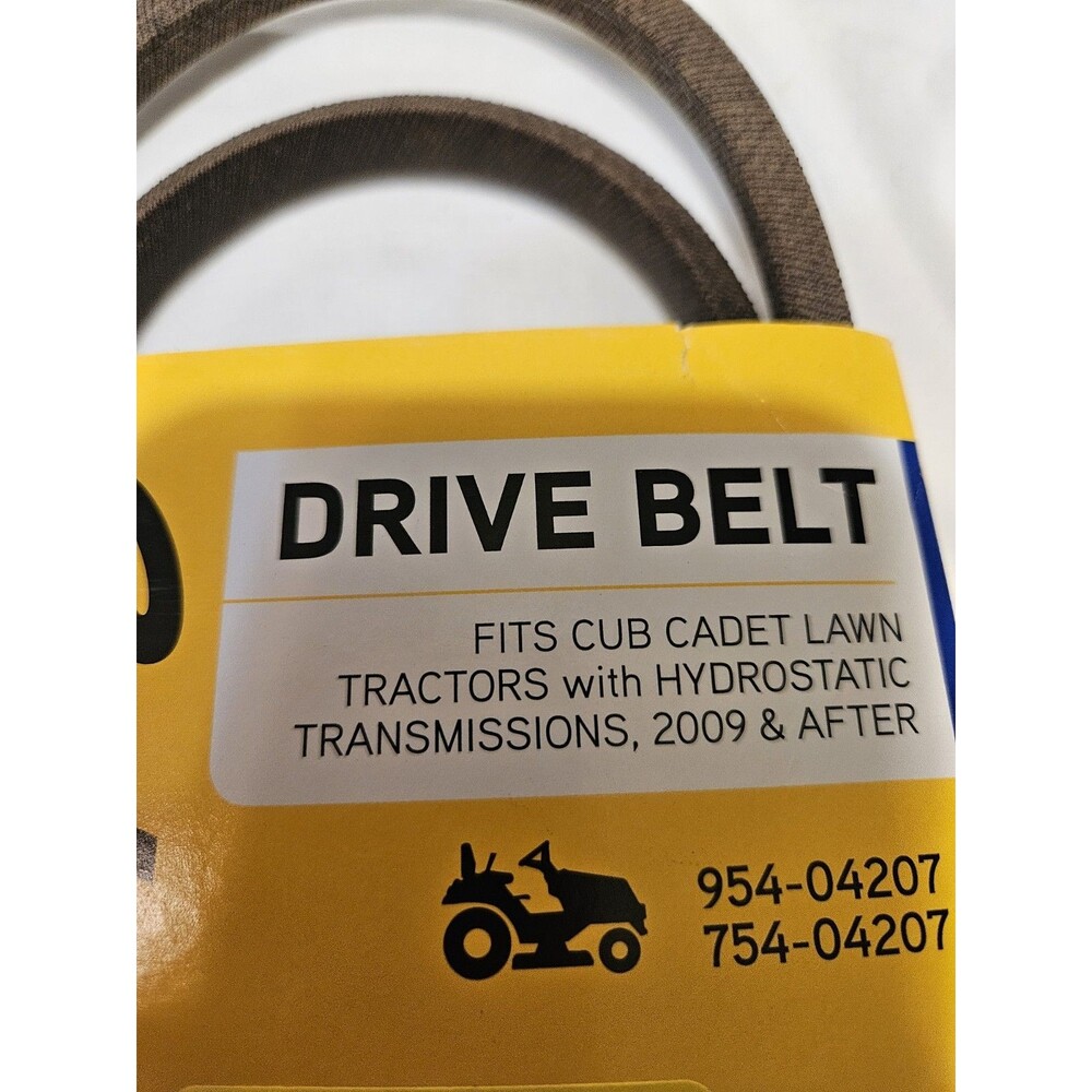 Brand New CUB CADET 954-04207  / 754-04207 Drive Belt Lawn Tractors 2009 & After